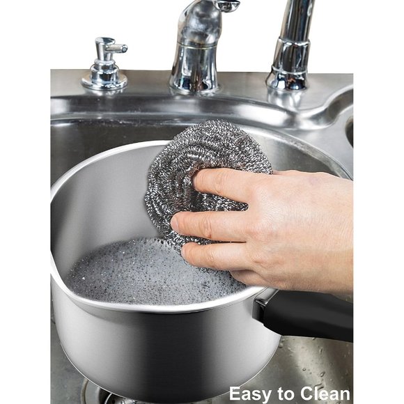 2 Quart Sauce Pan with Pour Spout Stainless Steel with Lid - Picture 7 of 7